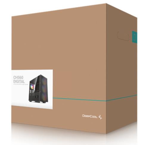 DEEPCOOL CH560 DIGITAL - PF700 Midtower ATX 700W Power Supplylı Digital Ekranlı RGB Oyuncu Kasa CH560-DIGITAL-PF700